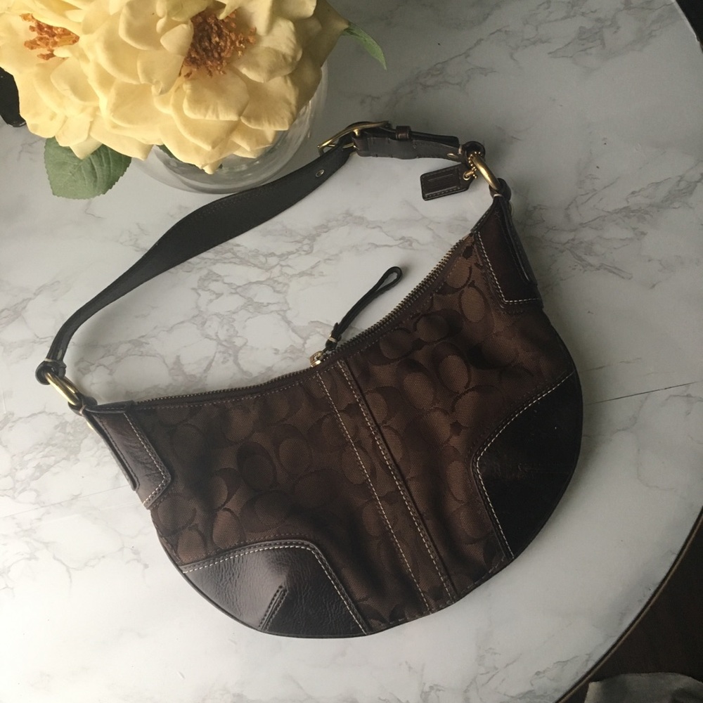 Brown coach purse